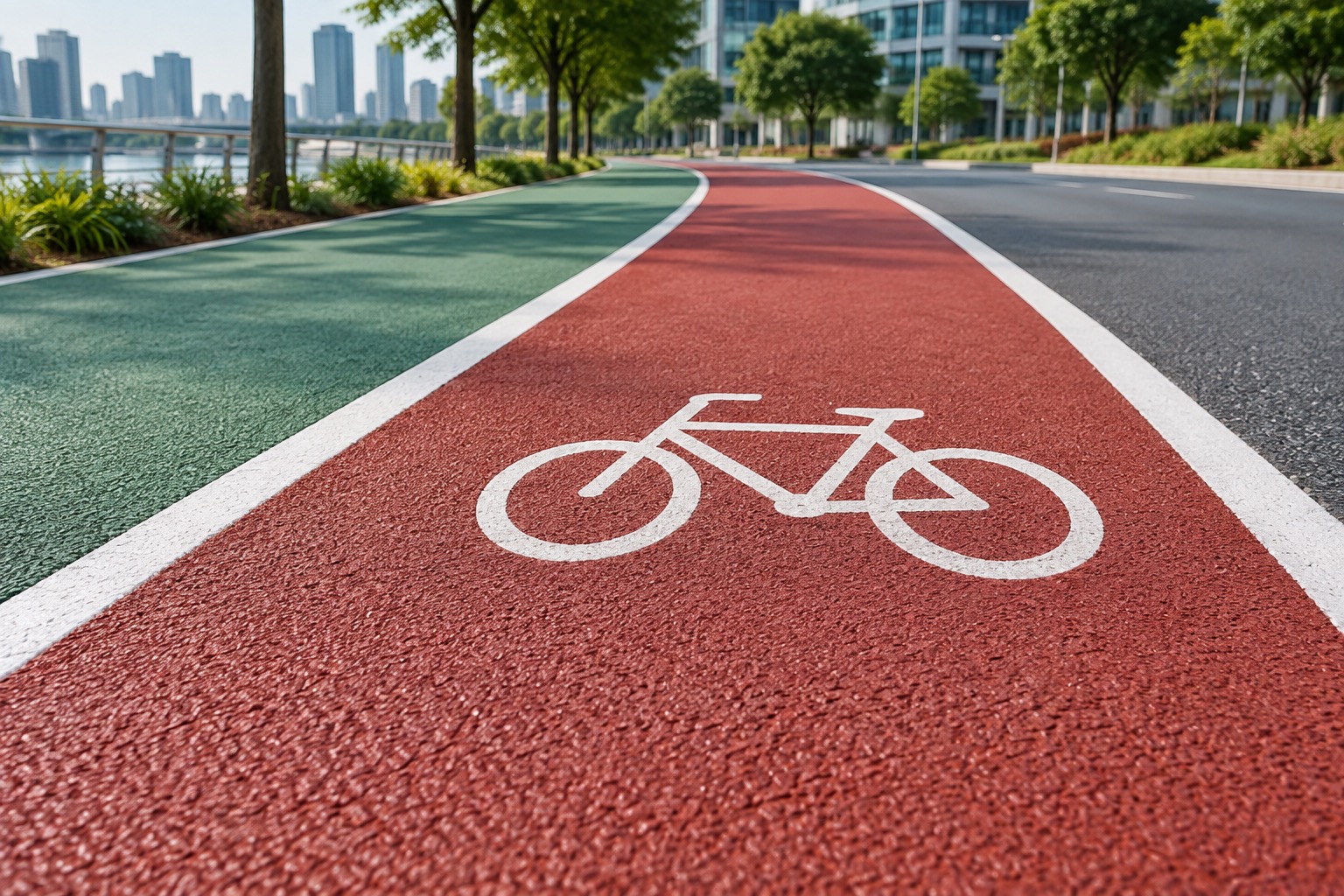 Colored Pavement — illustrative material system
