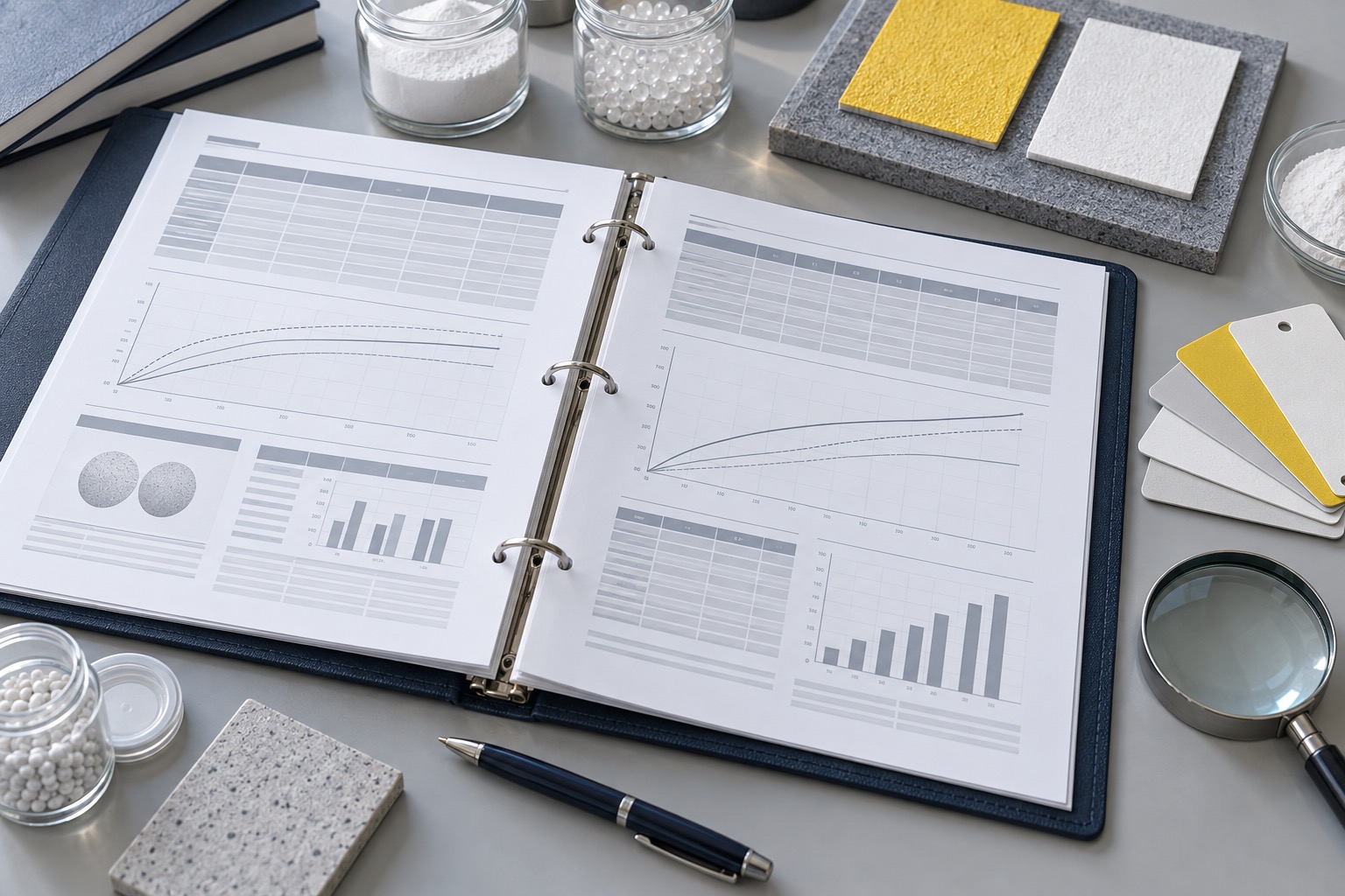 Illustrative material documentation and order specification review